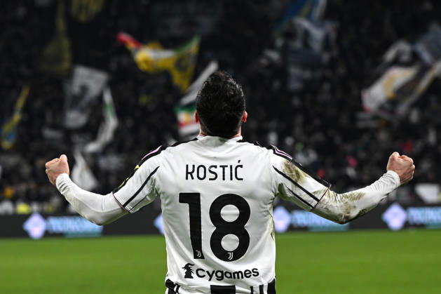 Cm Torino 25 01 2026 - campionato di calcio serie A Juventus-Napoli foto Cristiano Mazzi Image nella foto: esultanza gol Filip Kostic