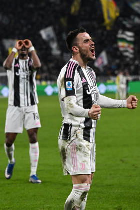 Cm Torino 25 01 2026 - campionato di calcio serie A Juventus-Napoli foto Cristiano Mazzi Image nella foto: esultanza gol Filip Kostic
