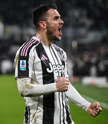 Cm Torino 25 01 2026 - campionato di calcio serie A Juventus-Napoli foto Cristiano Mazzi Image nella foto: esultanza gol Filip Kostic