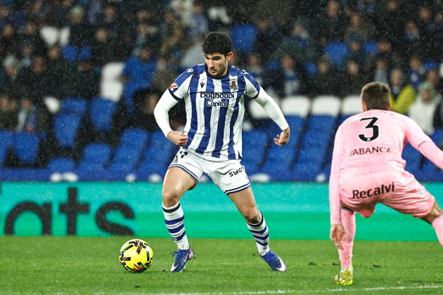Goncalo Guedes (Sociedad), JANUARY 25, 2026 - Football Soccer : Spanish LaLiga EA Sports match between Real Sociedad - RC Celta de Vigo at the Estadio de Anoeta in San Sebastian, Spain. Noxthirdxpartyxsales aflo_317420632