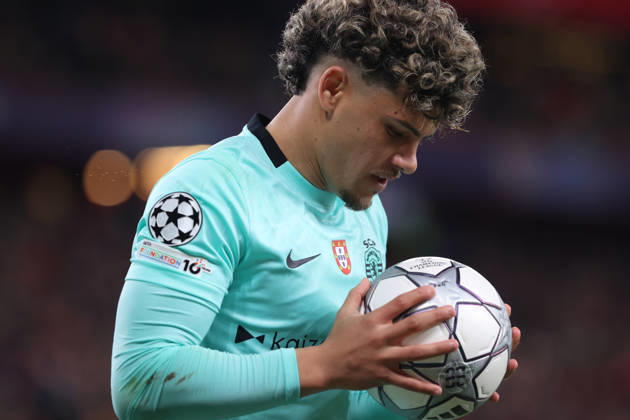 Athletic Club Bilbao vs Sporting CP 2025-26 UEFA Champions League, Bilbao, Spain, 28 January 2026. Maxi Araujo (Sporting Portugal) controls the ball, Credit:Juan Lazkano Photobilbao Avalon Bilbao, Basque Country, Spain Copyright: xJuanxLazkanoxPhotobilbaox xAvalonx 1070098827