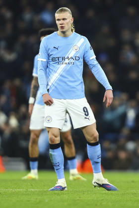 Manchester City v Galatasaray S.K., UEFA Champions League Erling Haaland of Manchester City during the Manchester City v Galatasaray S.K. UEFA Champions League MD8 match at the Etihad Stadium, Manchester, England on 28 January 2026 Credit: Luke Williams Every Second Media Editorial use only. All images are copyright Every Second Media Limited. No images may be reproduced without prior permission. Copyright: xIMAGO EveryxSecondxMediax ESM-1778-0048 LukexWilliamsx xEveryxSecondxMediax