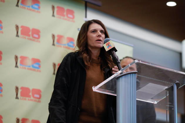 Football, FIFA World Cup 2026, Press conference of the host committee in Los Angeles