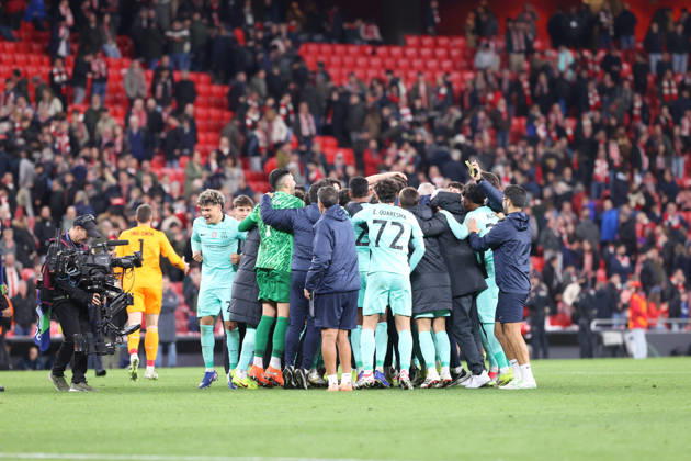 Athletic Club Bilbao vs Sporting CP 2025-26 UEFA Champions League, Bilbao, Spain, 28 January 2026. (Sporting Portugal) celebrates after wining, Credit:Juan Lazkano Photobilbao Avalon Bilbao, Basque Country, Spain Copyright: xJuanxLazkanoxPhotobilbaox xAvalonx 1070114736