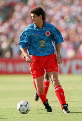 Colombia V Romania, FIFA World Cup, WM, Weltmeisterschaft, Fussball Finals Group A Andres Escobar of Colombia during the FIFA World Cup Finals Group A match between Colombia and Romania at Rose Bowl In Pasadena on June 18, 1994 in California, United States. California Rose Bowl In Pasadena United States United States Copyright: xAllstarxPicturexLibraryxLtdx