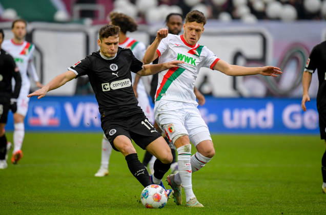 Football, 1. BL, FC Augsburg - FC St. Pauli