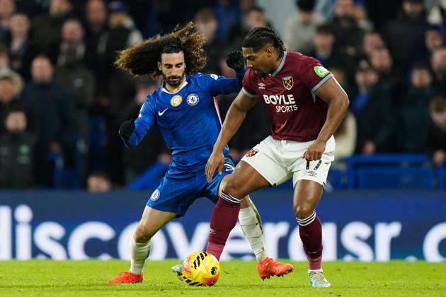 Chelsea v West Ham United, Premier League Adama TraorÃ of West Ham United under pressure from Marc Cucurella of Chelsea during the Chelsea v West Ham United Premier League match at Stamford Bridge, London, England on 31 January 2026 Credit: Dylan Hepworth Every Second Media Editorial use only. All images are copyright Every Second Media Limited. No images may be reproduced without prior permission. All rights reserved. Premier League and Football League images are subject to licensing agreements with Football DataCo Limited. see https: www.football-dataco.com Copyright: xIMAGO EveryxSecondxMediax ESM-1782-0166 DylanxHepworthx xEveryxSecondxMediax