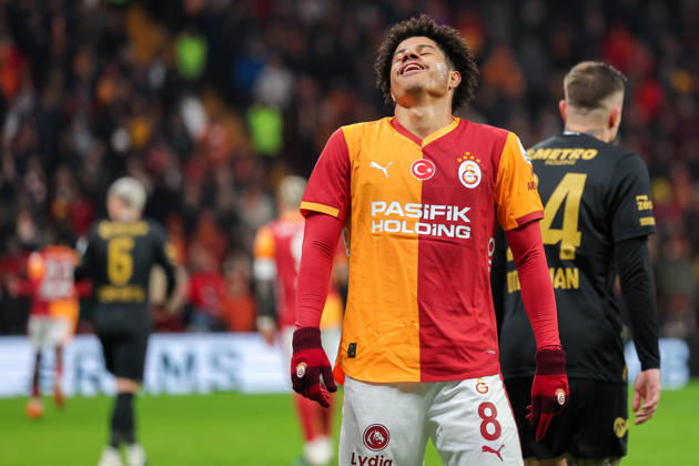 2026-02-01 Galatasaray SK v Kayserispor - Trendyol Super Lig ISTANBUL, TURKEY - FEBRUARY 1: Gabriel Sara of Galatasaray SK reacts during the Trendyol Super Lig match between Galatasaray SK and Kayserispor at Rams Park Stadium on February 1, 2026 in Istanbul, Turkey. (Photo by BSR Agency) Istanbul Turkey Content not available for redistribution in The Netherlands directly or indirectly through any third parties. Copyright: xBSRxAgencyx
