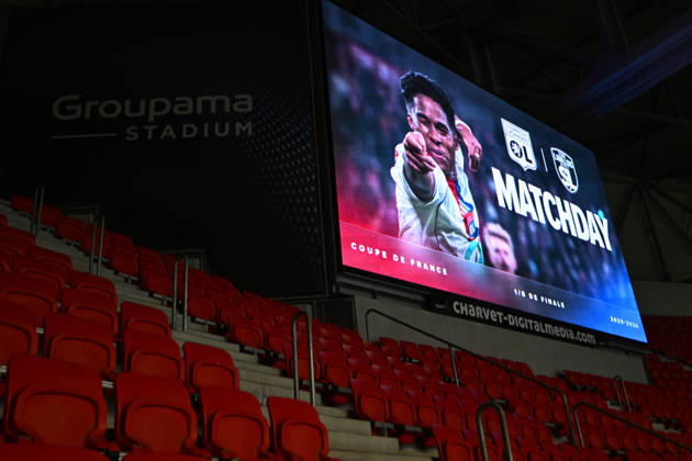Football : Olympique lyonnais vs Stade LAVAL- French Cup - 04 02 2026 Illustration Groupama stadium Lyon during the French Cup match between Olympique Lyonnais and Stade LAVAL at Groupama Stadium Decines Charpieu Lyon on February 04 2026 , France  Copyright: xMouradxAllilix