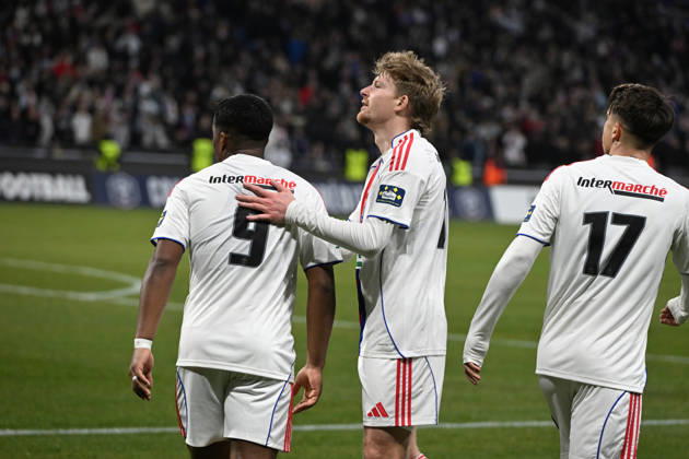 Football : Olympique lyonnais vs Stade LAVAL- French Cup - 04 02 2026 ENDRICK of Lyon scoring goal during the French Cup match between Olympique Lyonnais and Stade LAVAL at Groupama Stadium Decines Charpieu Lyon on February 04 2026 , France LYONFrance  Copyright: xMouradxALLILIx