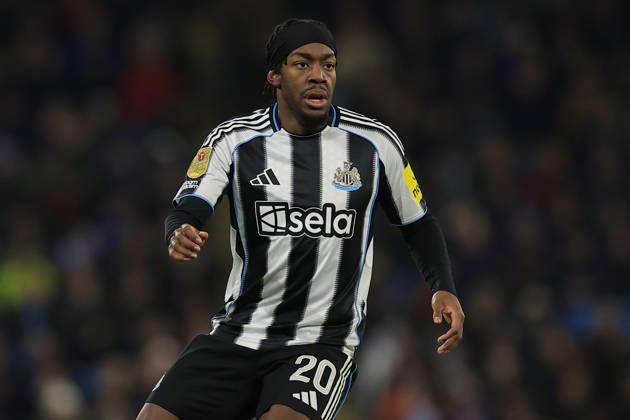 Manchester City v Newcastle United, EFL Cup, Semi Final Second Leg Anthony Elanga (20) of Newcastle United during the EFL Cup semi-final 2nd leg match between Manchester City and Newcastle United at the Etihad Stadium, Manchester, UK on 4 February 2026. Manchester Etihad Stadium Manchester UK Editorial use only DataCo restrictions apply See www.football-dataco.com , Copyright: xConorxMolloyx PSI-23683-0115