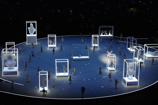 Milano Cortina 2026, Milan, Italy, 06.02, 2026, MiCo2026, MiCo, 2026, Olympics, Olympic, Winter Olympic, Olympic Winter games, Winterspiele,Spiele, Summer games Opening Ceremony of the Milano Cortina 2026 Olympic Winter Games in Milan, Italy, 06.02.2026. Photo: Roman Koksarov (RKF) Milan Italy Copyright: xRomanxKoksarovx DSC04321
