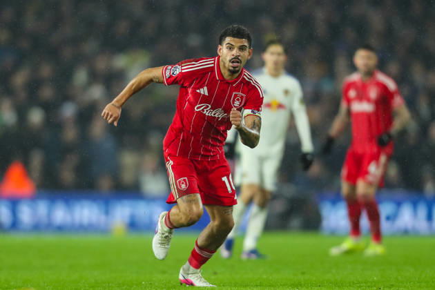 Leeds United v Nottingham Forest, Premier League Morgan Gibbs-White Of Nottingham Forest in action during the Leeds United v Nottingham Forest Premier League match at Elland Road, Leeds, England on 6 February 2026 Credit: Lee Keuneke Every Second Media Editorial use only. All images are copyright Every Second Media Limited. No images may be reproduced without prior permission. All rights reserved. Premier League and Football League images are subject to licensing agreements with Football DataCo Limited. see https: www.football-dataco.com Copyright: xIMAGO EveryxSecondxMediax ESM-1788-0052 LeexKeunekex xEveryxSecondxMediax