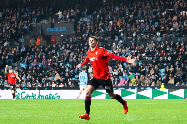 ESP: RC Celta and CA Osasuna. La Liga EA Sports. Date 23 Ante Budimir of CA Osasuna celebrates after scoring goal during the La Liga EA Sports match between RC Celta and CA Osasuna played at Abanca Balaidos Stadium on February 6, 2026 in Vigo, Spain. kpng Copyright: xPedroxMinax xPRESSINx PM_260206_CEL_OSA_2526_003