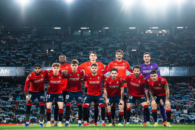 ESP: RC Celta and CA Osasuna. La Liga EA Sports. Date 23 CA Osasuna team group, Mannschaftsbild, Totale during the La Liga EA Sports match between RC Celta and CA Osasuna played at Abanca Balaidos Stadium on February 6, 2026 in Vigo, Spain. kpng Copyright: xPedroxMinax xPRESSINx PM_260206_CEL_OSA_2526_010