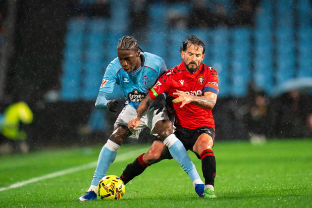 ESP: RC Celta and CA Osasuna. La Liga EA Sports. Date 23 Ilaix Moriba of RC Celta and Ruben Garcia of CA Osasuna during the La Liga EA Sports match between RC Celta and CA Osasuna played at Abanca Balaidos Stadium on February 6, 2026 in Vigo, Spain. kpng Copyright: xPedroxMinax xPRESSINx PM_260206_CEL_OSA_2526_018