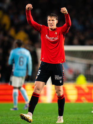 ESP: RC Celta and CA Osasuna. La Liga EA Sports. Date 23 Jorge Herrando of CA Osasuna during the La Liga EA Sports match between RC Celta and CA Osasuna played at Abanca Balaidos Stadium on February 6, 2026 in Vigo, Spain. kpng Copyright: xPedroxMinax xPRESSINx PM_260206_CEL_OSA_2526_022