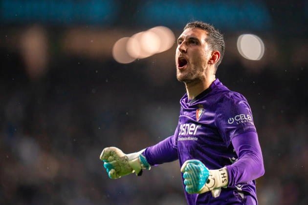 ESP: RC Celta and CA Osasuna. La Liga EA Sports. Date 23 Sergio Herrera of CA Osasuna during the La Liga EA Sports match between RC Celta and CA Osasuna played at Abanca Balaidos Stadium on February 6, 2026 in Vigo, Spain. kpng Copyright: xPedroxMinax xPRESSINx PM_260206_CEL_OSA_2526_023