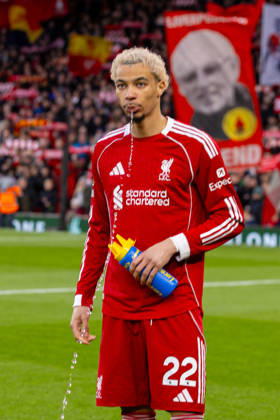 Football - FA Premier League - Liverpool FC v Manchester City FC LIVERPOOL, ENGLAND - Sunday, February 8, 2026: Liverpool s Hugo Ekitike before the FA Premier League match between Liverpool FC and Manchester City FC at Anfield. (Photo by David Rawcliffe Propaganda) LIVERPOOL Anfield MERSEYSIDE ENGLAND  Copyright: xDavidxRawcliffex P2026-02-08-Liverpool_Man_City-23