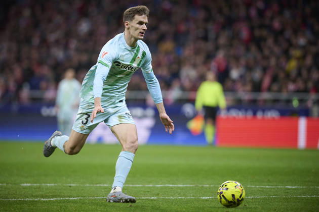 ATLETICO DE MADRID v REAL BETIS BALOMPIE. LA LIGA 2025 2026. ROUND 23. Real Betis Balompie s Diego Llorente during La Liga match. February 08 ,2026. (ALTERPHOTOS Ropero) MadridSpain Copyright: xRoperox