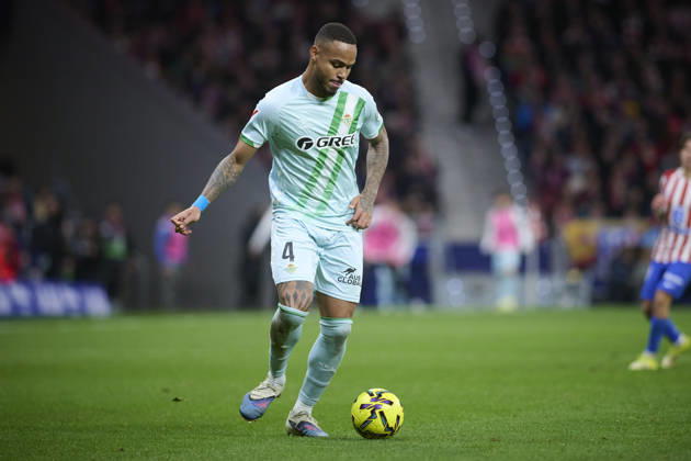 ATLETICO DE MADRID v REAL BETIS BALOMPIE. LA LIGA 2025 2026. ROUND 23. Real Betis Balompie s Natan de Souza during La Liga match. February 08 ,2026. (ALTERPHOTOS Ropero) MadridSpain Copyright: xRoperox