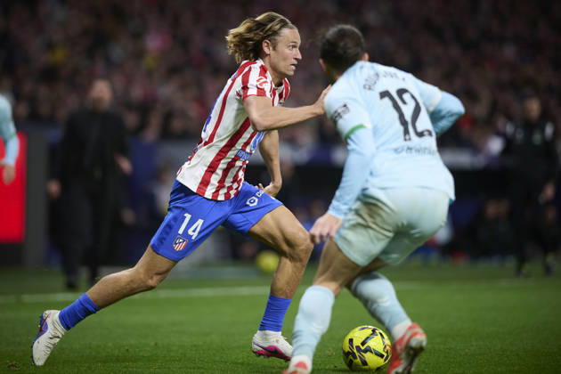 ATLETICO DE MADRID v REAL BETIS BALOMPIE. LA LIGA 2025 2026. ROUND 23. Atletico de Madrid s Marcos Llorente during La Liga match. February 08 ,2026. (ALTERPHOTOS Ropero) MadridSpain Copyright: xRoperox