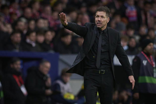 ATLETICO DE MADRID v REAL BETIS BALOMPIE. LA LIGA 2025 2026. ROUND 23. Atletico de Madrid s coach Diego Pablo Cholo Simeone during La Liga match. February 08 ,2026. (ALTERPHOTOS Ropero) MadridSpain Copyright: xRoperox