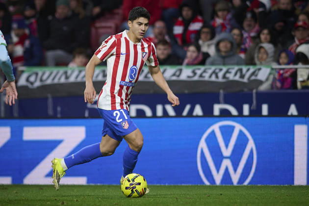 ATLETICO DE MADRID v REAL BETIS BALOMPIE. LA LIGA 2025 2026. ROUND 23. Atletico de Madrid s Obed Vargas during La Liga match. February 08 ,2026. (ALTERPHOTOS Ropero) MadridSpain Copyright: xRoperox