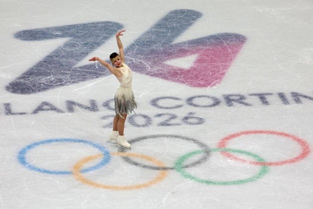 February 6, 2026, Milan, Lombardy, Italy: Alysa Liu of Team United States competes in women s singles short program during the Milano Cortina 2026 Olympic Winter games, Winterspiele,Spiele, Summer games at Milano Ice Skating Arena. Olympics 2026: Milano Cortina: Figure skating, Eiskunstlauf - ZUMAm117 20260206_oly_m117_300 Copyright: xDavidxMcIntyrex