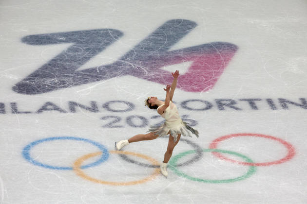 February 6, 2026, Milan, Lombardy, Italy: Alysa Liu of Team United States competes in women s singles short program during the Milano Cortina 2026 Olympic Winter games, Winterspiele,Spiele, Summer games at Milano Ice Skating Arena. Olympics 2026: Milano Cortina: Figure skating, Eiskunstlauf - ZUMAm117 20260206_oly_m117_303 Copyright: xDavidxMcIntyrex