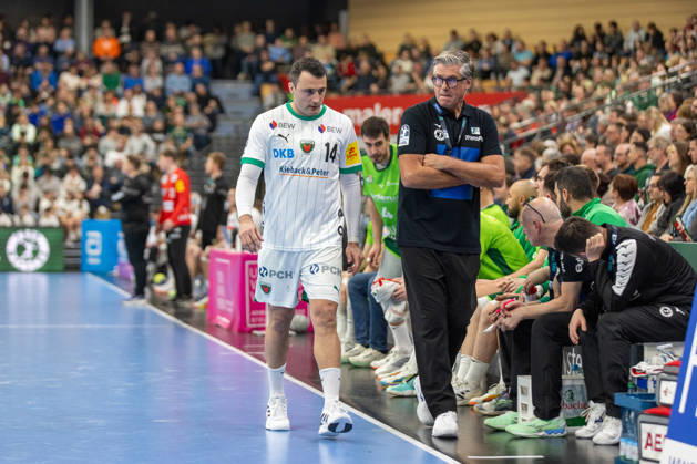 Runar Sigtryggsson HSG Wetzlar, Coach with Aitor Arino Fuechse Berlin, 14 GER, HSG Wetzlar vs Fuechse Berlin, Handball, 1 Bundesliga Men, Matchday 20, Season 2025 2026, 11 02 2026 GER, HSG Wetzlar vs Fuechse Berlin, Handball, 1 Bundesliga Men, Matchday 20, Season 2025 2026, 11 02 2026 Wetzlar Copyright: xEibner-Pressefoto GerhardxWingenx EP_GWR