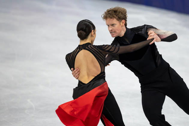February 11, 2026, Milano, Lombardy, Italy: Madison Chock and Evan Bates of the United States perform in Figure skating, Eiskunstlauf Ice dancing, Eistanzen Free program and win the silver medal during the 2026 Winter Olympics at the Milano Ice Skating Arena on Wednesday in Milano. Milano Italy - ZUMAj89_ 20260211_oly_j89_037 Copyright: xPaulxKitagakixJr.x