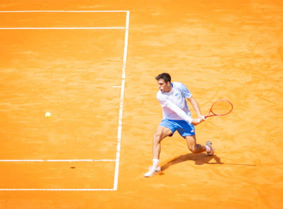 TENNIS - Internazionali di Tennis - Argentina Open 2026 ATP, Tennis Herren 250 Buenos Aires Argentinian player Roman Burruchaga hitting ball at ATP 250 Argentina Open 2026 (in Buenos Aires Lawn Tennis Club) during Argentina Open 2026 ATP 250 Buenos Aires , International Tennis match in Buenos Aires, Argentina, February 11 2026 Buenos Aires Argentina  Copyright: xIPAxSport ABACAx