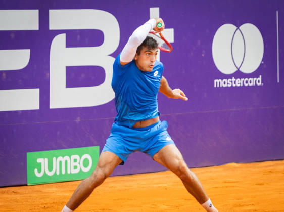 TENNIS - Internazionali di Tennis - Argentina Open 2026 ATP, Tennis Herren 250 Buenos Aires Argentinian player Roman Burruchaga hitting ball at ATP 250 Argentina Open 2026 (in Buenos Aires Lawn Tennis Club) during Argentina Open 2026 ATP 250 Buenos Aires , International Tennis match in Buenos Aires, Argentina, February 11 2026 Buenos Aires Argentina  Copyright: xIPAxSport ABACAx