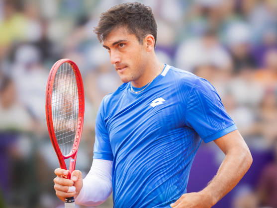 TENNIS - Internazionali di Tennis - Argentina Open 2026 ATP, Tennis Herren 250 Buenos Aires Argentinian player Roman Burruchaga at ATP 250 Argentina Open 2026 (in Buenos Aires Lawn Tennis Club) during Argentina Open 2026 ATP 250 Buenos Aires , International Tennis match in Buenos Aires, Argentina, February 11 2026 Buenos Aires Argentina  Copyright: xIPAxSport ABACAx