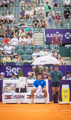 TENNIS - Internazionali di Tennis - Argentina Open 2026 ATP, Tennis Herren 250 Buenos Aires Argentinian player Roman Burruchaga cooling at ATP 250 Argentina Open 2026 (in Buenos Aires Lawn Tennis Club) during Argentina Open 2026 ATP 250 Buenos Aires , International Tennis match in Buenos Aires, Argentina, February 11 2026 Buenos Aires Argentina  Copyright: xIPAxSport ABACAx