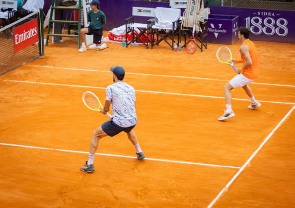 TENNIS - Internazionali di Tennis - Argentina Open 2026 ATP, Tennis Herren 250 Buenos Aires Argentinian player Juan Manuel Cerundolo and Mariano Kestelboim doubles players at ATP 250 Argentina Open 2026 (in Buenos Aires Lawn Tennis Club) during Argentina Open 2026 ATP 250 Buenos Aires , International Tennis match in Buenos Aires, Argentina, February 11 2026 Buenos Aires Argentina  Copyright: xIPAxSport ABACAx