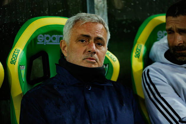 Jose Mourinho seen during Liga Portugal game between CD Tondela and SL Benfica (Maciej Rogowski Ball Raw Images) Tondela Estadio Joao Cardoso Portugal Copyright: xMaciejxRogowskix maciejrogowski_tondela_benfica_2526-073