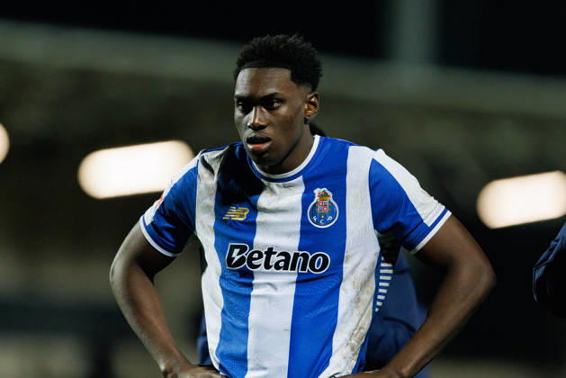 Samu Aghehowa seen during Liga Portugal game between Casa Pia AC and FC Porto (Maciej Rogowski Ball Raw Images) Rio Maior Estadio Municipal Rio Maior Portugal Copyright: xMaciejxRogowskix maciejrogowski_casapia_fcporto_2526-1157