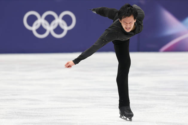 Milano Cortina 2026, Milan, Italy, 13.02, 2026, MiCo2026, MiCo, 2026, Olympics, Olympic, Winter Olympic, Olympic Winter games, Winterspiele,Spiele, Summer games Ifigure skating Adam Siao Him Fa of France performs during his Men™s single free skaiting competitions of Milano Cortina 2026 Olympic Winter Games in Milan, Italy, 13.02.2026. Photo: Roman Koksarov (RKF) Milan Italy Copyright: xRomanxKoksarovx fig_MiCo20260213rk4188