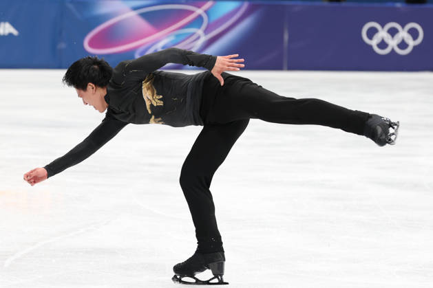 Milano Cortina 2026, Milan, Italy, 13.02, 2026, MiCo2026, MiCo, 2026, Olympics, Olympic, Winter Olympic, Olympic Winter games, Winterspiele,Spiele, Summer games Ifigure skating Adam Siao Him Fa of France performs during his Men™s single free skaiting competitions of Milano Cortina 2026 Olympic Winter Games in Milan, Italy, 13.02.2026. Photo: Roman Koksarov (RKF) Milan Italy Copyright: xRomanxKoksarovx fig_MiCo20260213rk4223