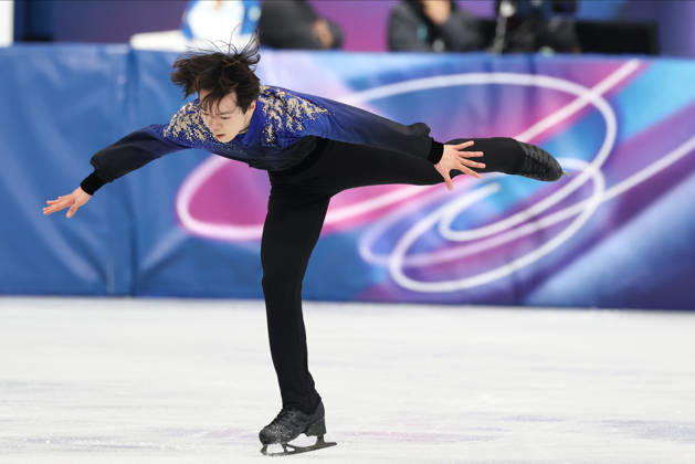 Milano Cortina 2026, Milan, Italy, 13.02, 2026, MiCo2026, MiCo, 2026, Olympics, Olympic, Winter Olympic, Olympic Winter games, Winterspiele,Spiele, Summer games Ifigure skating Yuma Kagiyama of Japan performs during his Men™s single free skaiting competitions of Milano Cortina 2026 Olympic Winter Games in Milan, Italy, 13.02.2026. Photo: Roman Koksarov (RKF) Milan Italy Copyright: xRomanxKoksarovx fig_MiCo20260213rk4333