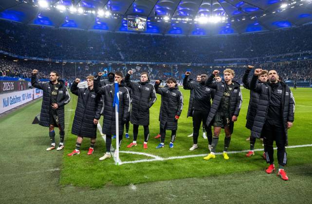 Soccer, Men, Season 2025 2026, 1 Bundesliga 22 Matchday , Hamburger SV 1 FC Union Berlin, Union disappointment after final whistle, 14 02 2026, Copyright: xMatthiasxKochx