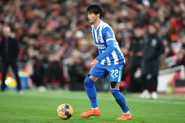 Liverpool v Brighton & Hove Albion, Emirates FA Cup Kaoru Mitoma of Brighton And Hove Albion during the Liverpool v Brighton & Hove Albion Emirates FA Cup 4th Round match at Anfield, Liverpool, England on 14 February 2026 Credit: Ian Stephen Every Second Media Editorial use only. All images are copyright Every Second Media Limited. No images may be reproduced without prior permission. All rights reserved. Premier League and Football League images are subject to licensing agreements with Football DataCo Limited. see https: www.football-dataco.com Copyright: xIMAGO EveryxSecondxMediax ESM-1800-0087 IanxStephenx xEveryxSecondxMediax