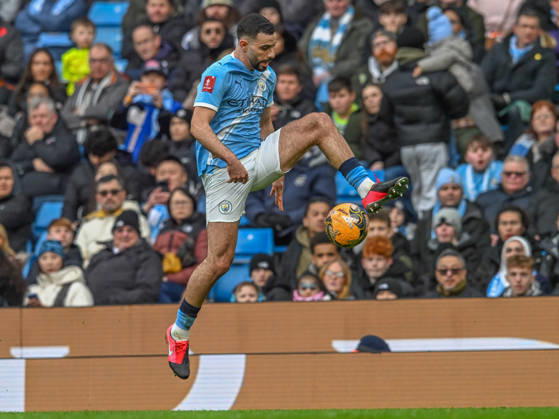 Manchester City v Salford City Emirates FA Cup Rayan-Ait-Nouri of Manchester City during the Emirates FA Cup Fourth Round match at the Etihad Stadium, Manchester 14 02 2026 UK Newspapers OUT Copyright: xKarlxVallantinex FIL-22981-0087