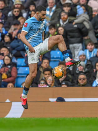 Manchester City v Salford City Emirates FA Cup Rayan-Ait-Nouri of Manchester City during the Emirates FA Cup Fourth Round match at the Etihad Stadium, Manchester 14 02 2026 UK Newspapers OUT Copyright: xKarlxVallantinex FIL-22981-0088