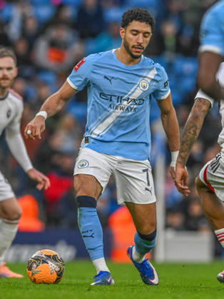 Manchester City v Salford City Emirates FA Cup Omar Marmoush of Manchester City during the Emirates FA Cup Fourth Round match at the Etihad Stadium, Manchester 14 02 2026 UK Newspapers OUT Copyright: xKarlxVallantinex FIL-22981-0094