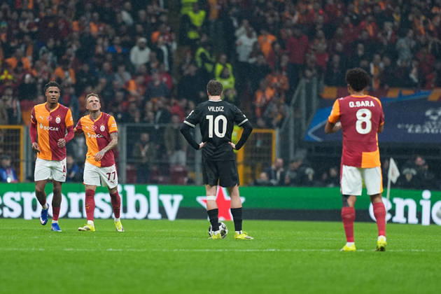 Galatasaray v Juventus - UEFA Champions League ISTANBUL, TURKIYE - FEBRUARY 17: Noa Lang (77) of Galatasaray celebrates with his teammates after scoring a goal during the UEFA Champions League last 16 playoff round first leg football match between Galatasaray and Juventus at RAMS Park in Istanbul, Turkiye on February 17, 2026. Adem Kutucu Anadolu Istanbul Turkey. Editorial use only. Please get in touch for any other usage. Copyright: x2026xAnadoluxAdemxKutucux