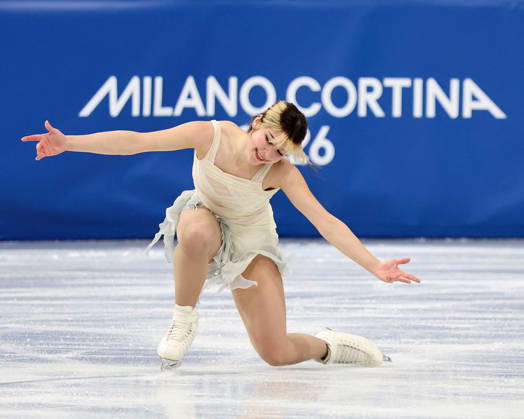 February 17, 2026, Milan, Lombardy, Italy: Alysa Liu of Team United States competes in the womens ice skating short program during the Milano Cortina 2026 Olympic Winter games, Winterspiele,Spiele, Summer games at Milano Ice Skating Arena. Olympics 2026: Milano Cortina: Figure skating, Eiskunstlauf Womens Singles Short Program - ZUMAm117 20260217_oly_m117_084 Copyright: xDavidxMcIntyrex