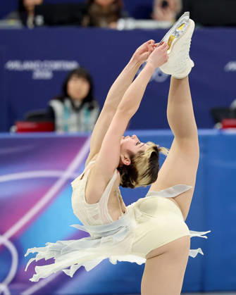 February 17, 2026, Milan, Lombardy, Italy: Alysa Liu of Team United States competes in the womens ice skating short program during the Milano Cortina 2026 Olympic Winter games, Winterspiele,Spiele, Summer games at Milano Ice Skating Arena. Olympics 2026: Milano Cortina: Figure skating, Eiskunstlauf Womens Singles Short Program - ZUMAm117 20260217_oly_m117_085 Copyright: xDavidxMcIntyrex